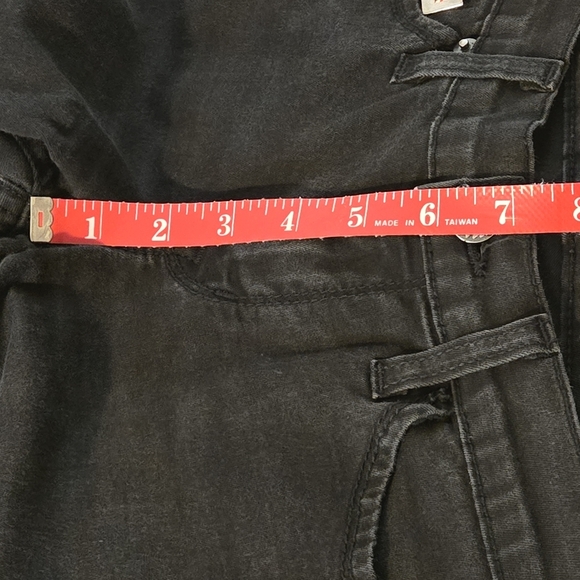 Eunina Juniors' Size 3 w26 Black Denim Skinny Leg Jeans Lo Rise Made in USA - Picture 13 of 16